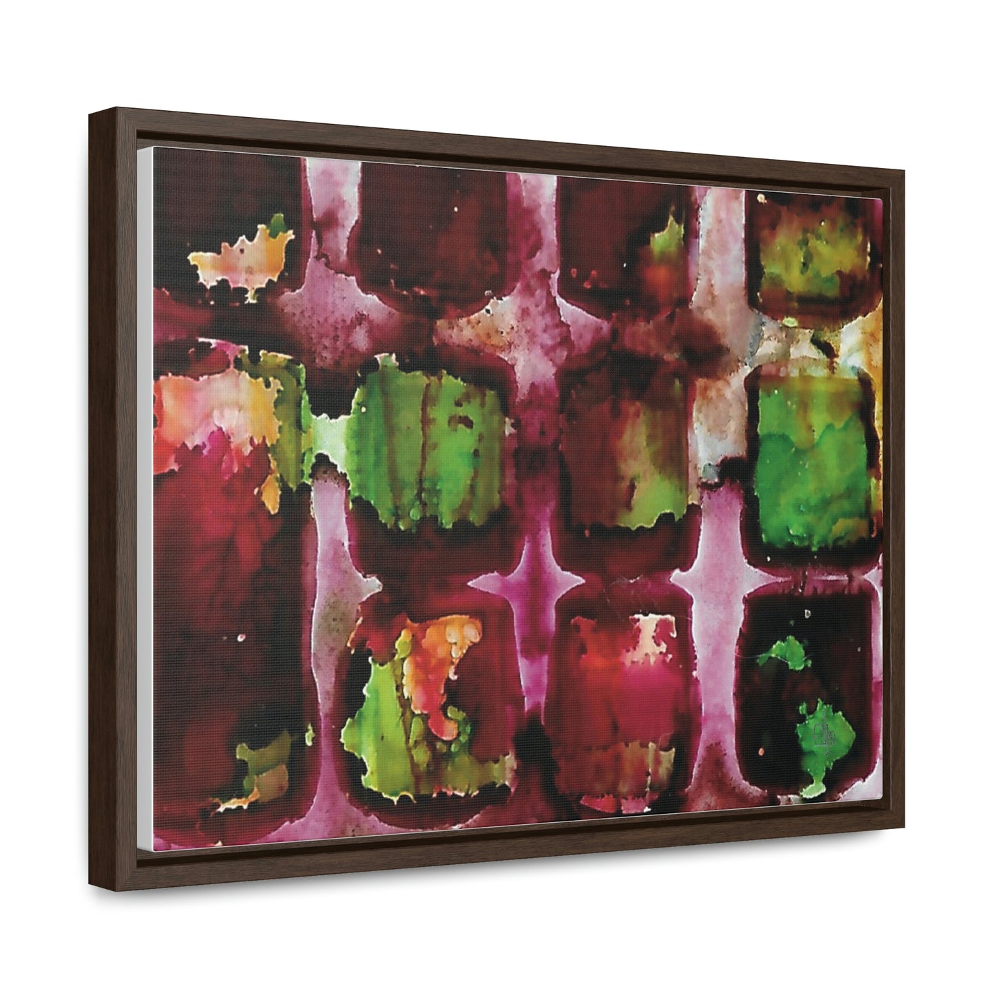 Off the Grid 8 Framed Canvas Print - Alja Design