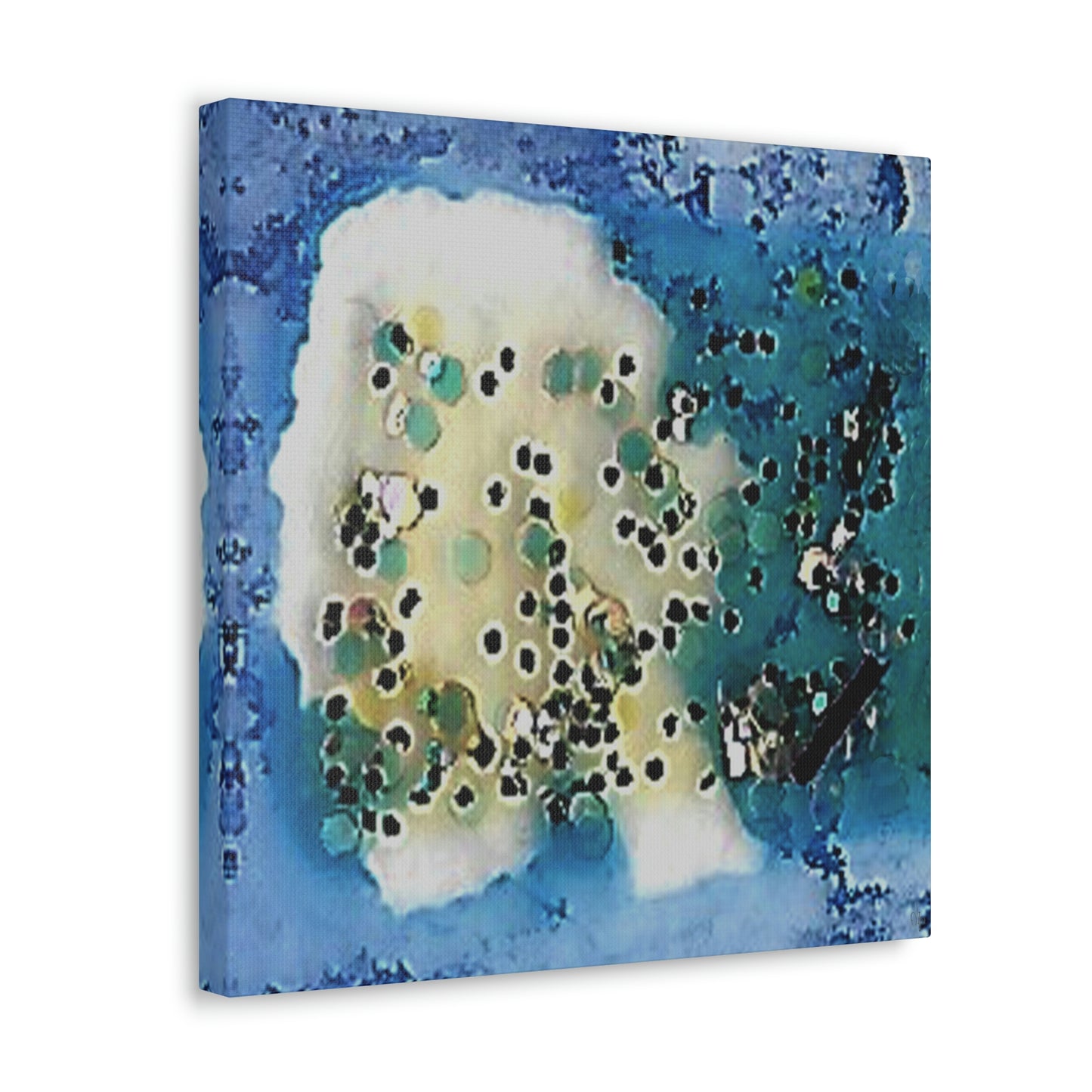 Fractal Blue 8 Canvas Print - Alja Design