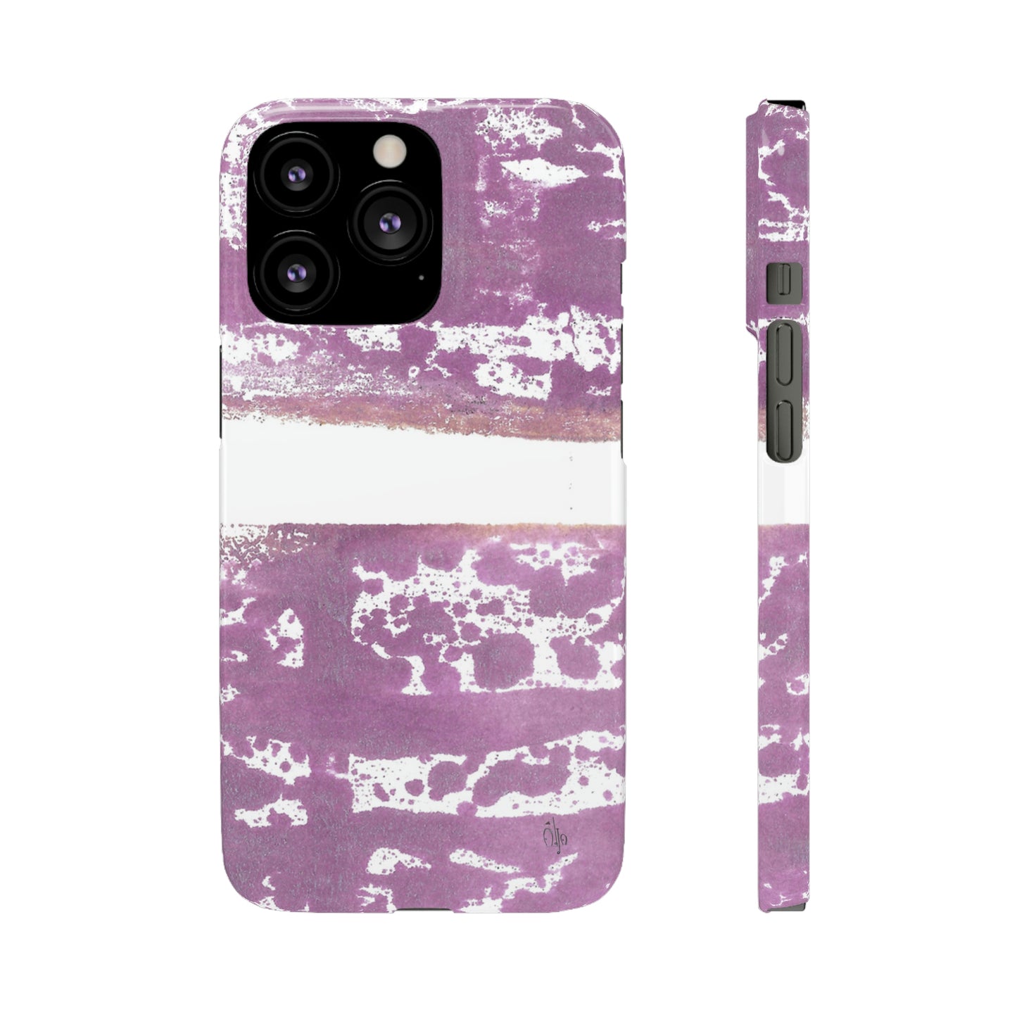 iPhone Samsung Galaxy Pixel5G Snap Case Phone Case Purple Horizon - Alja Design