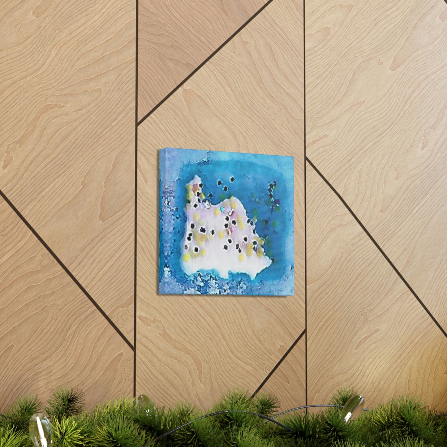 Fractal Blue 14 Canvas Print - Alja Design