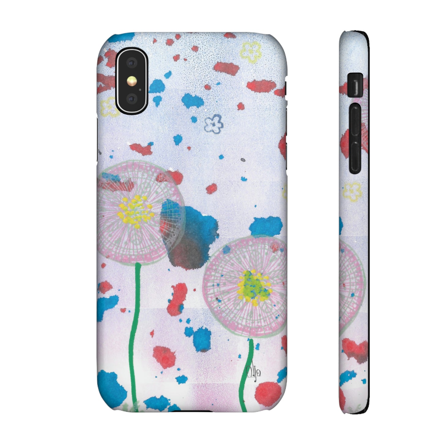 iPhone Samsung Galaxy Pixel5G Snap Case Phone Case Dandelion Party - Alja Design