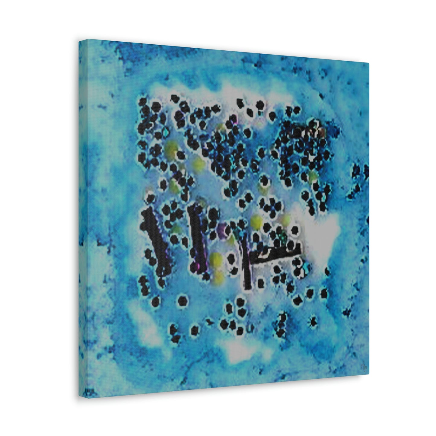 Fractal Blue 3 Canvas Print - Alja Design