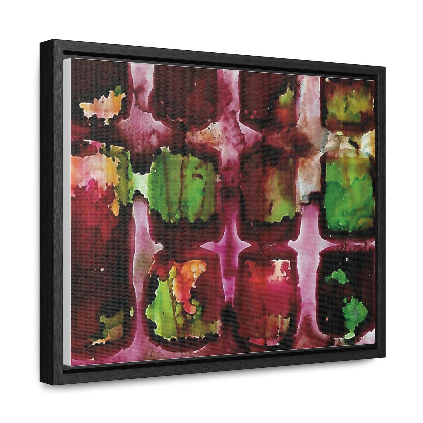 Off the Grid 8 Framed Canvas Print - Alja Design
