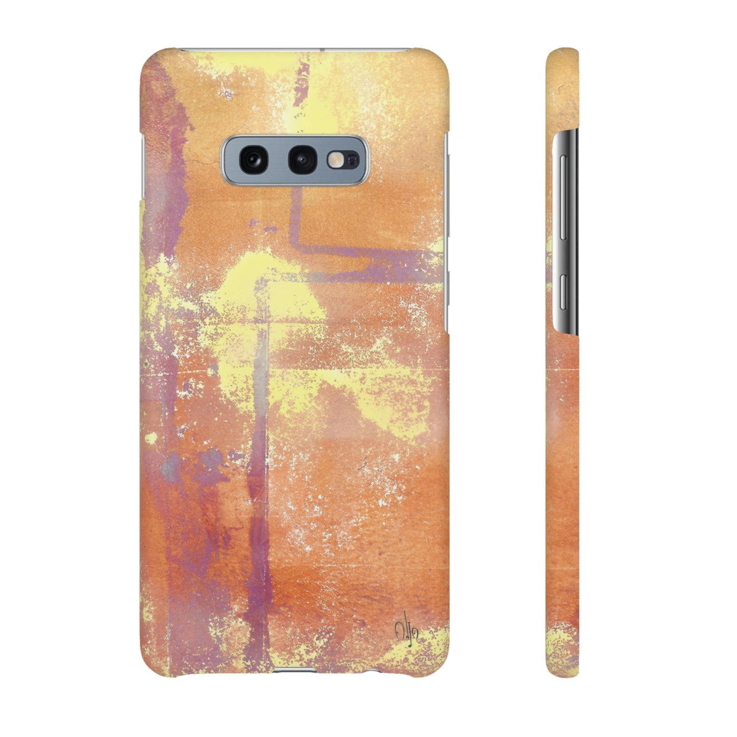 iPhone Samsung Galaxy Pixel5G Snap Case Phone Case Passionate Orange - Alja Design