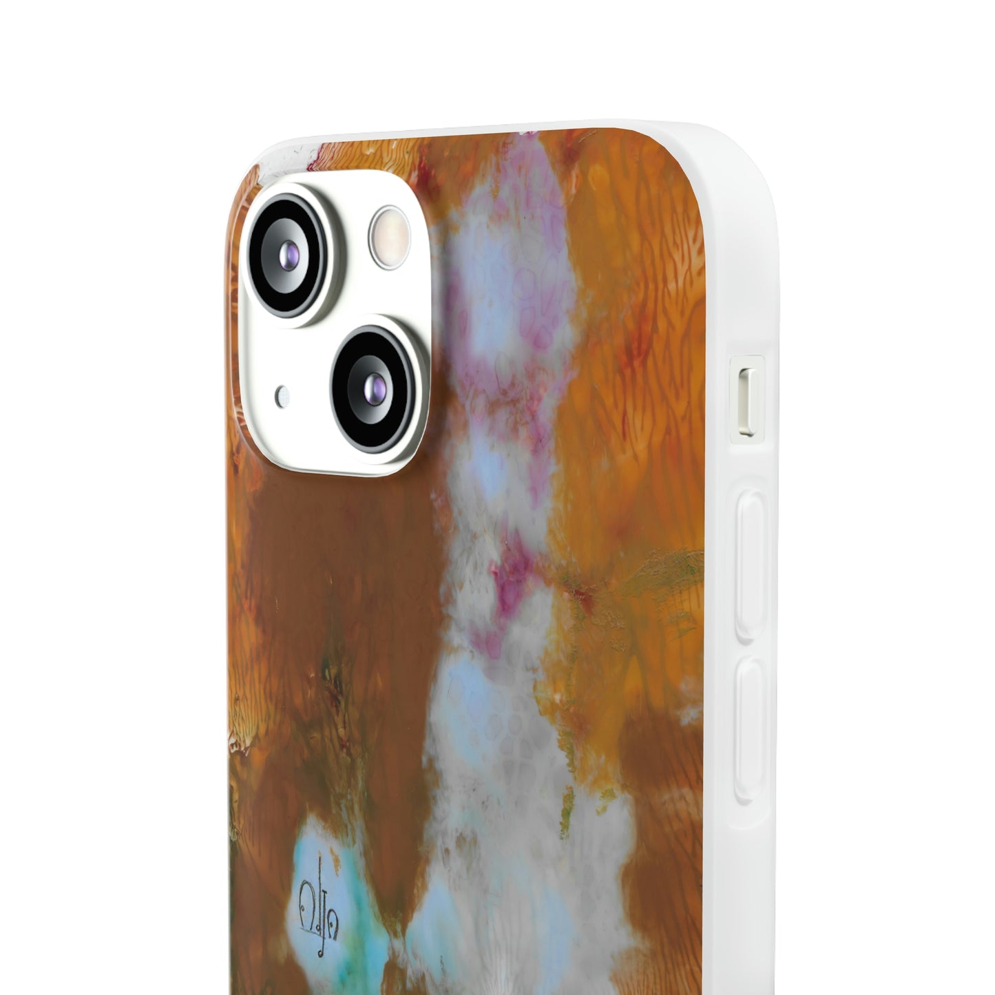 iPhone and Samsung Galaxy Flexi Phone Case Yellow Cascade - Alja Design