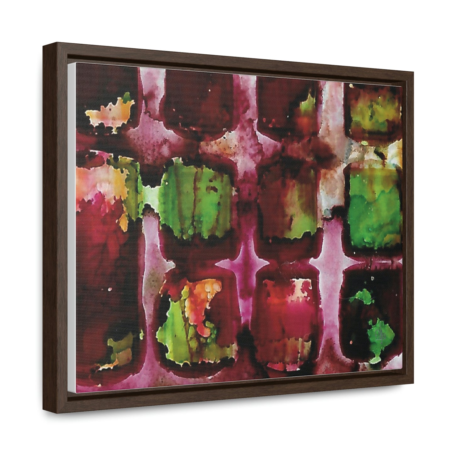 Off the Grid 8 Framed Canvas Print - Alja Design
