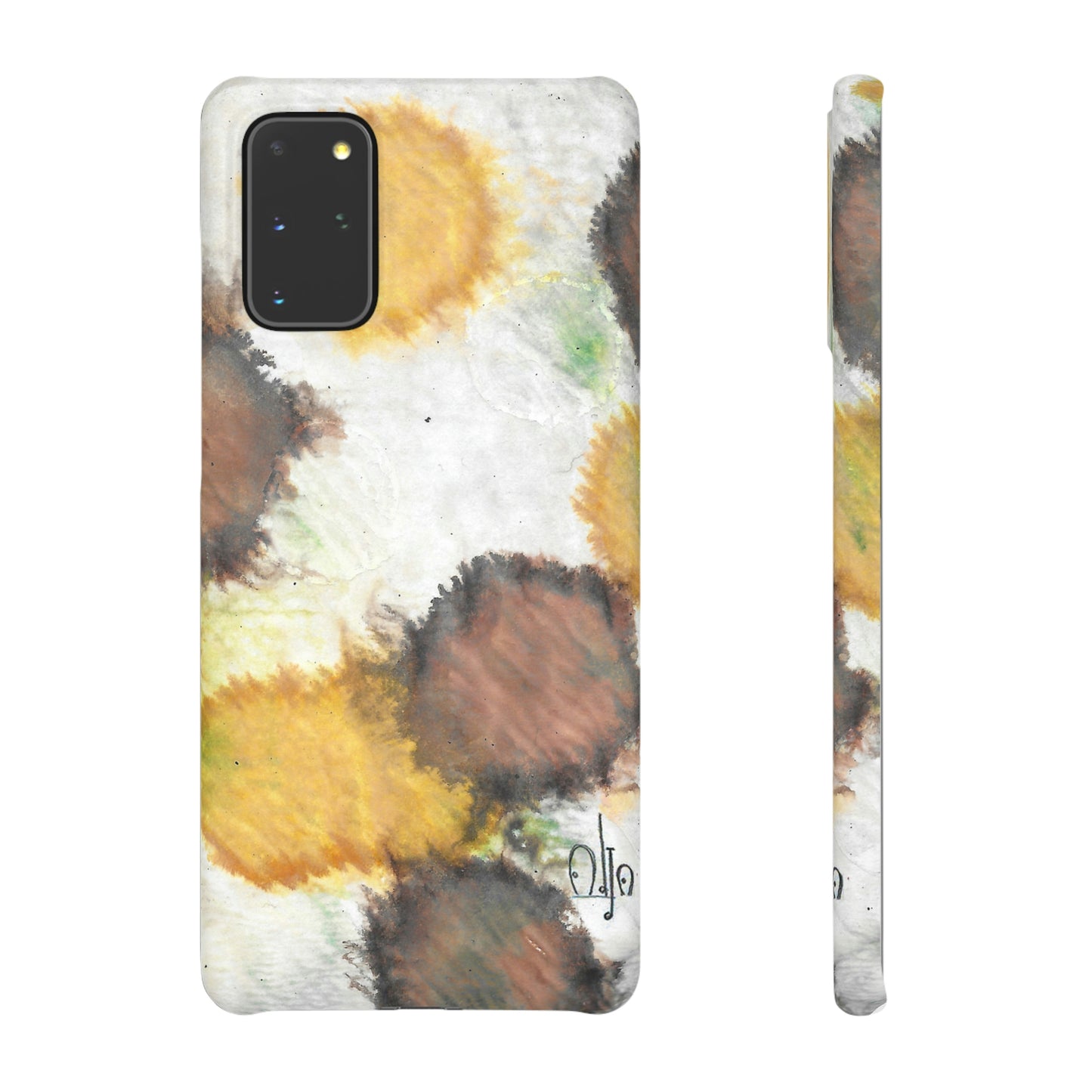 iPhone Samsung Galaxy Pixel5G Snap Case Phone Case Orange Cells - Alja Design