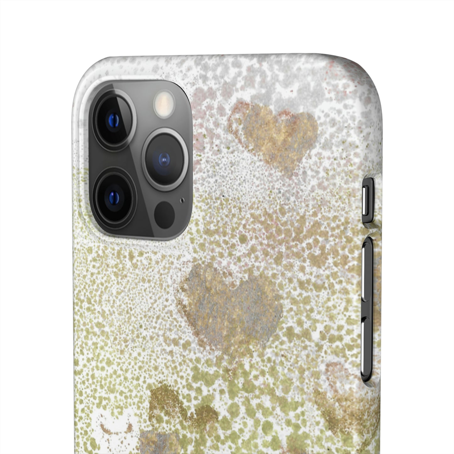 iPhone Samsung Galaxy Pixel5G Snap Case Phone Case Green Hearts - Alja Design