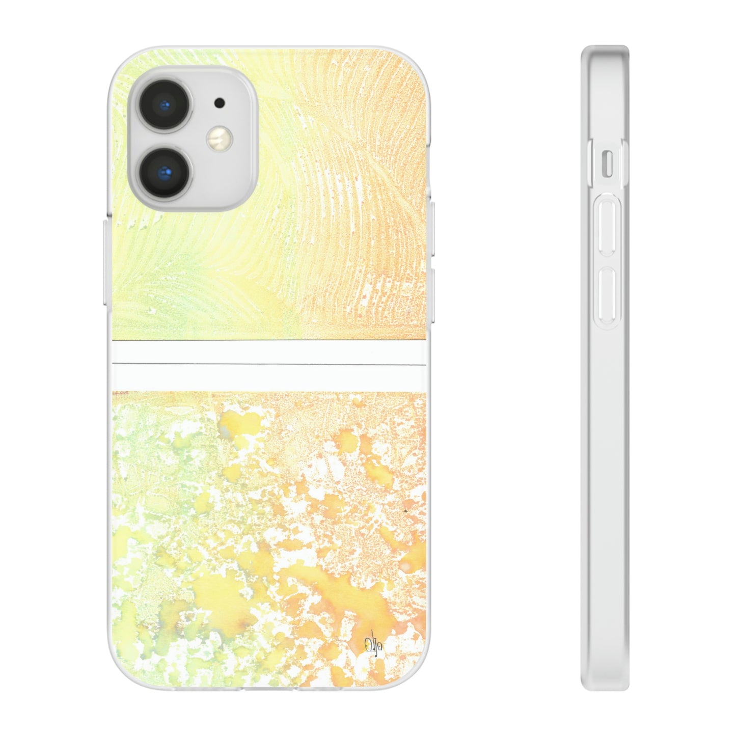 iPhone and Samsung Galaxy Flexi Phone Case Piña Colada with Tropical Waves - Alja Design