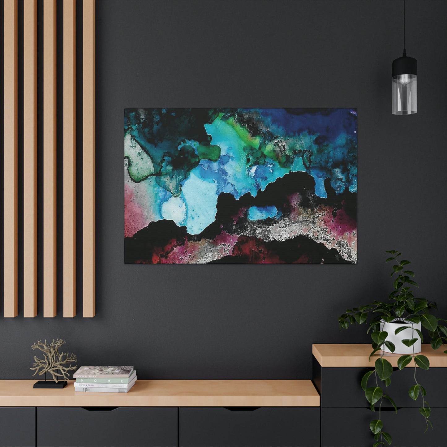 Inner Space 5 Canvas Print - Alja Design