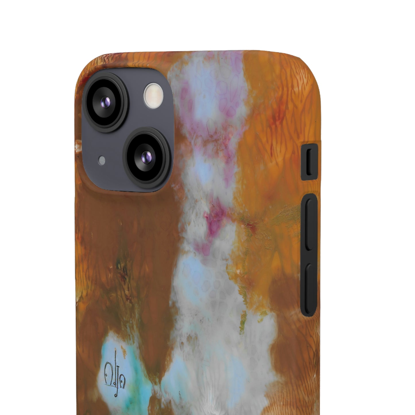 iPhone Samsung Galaxy Pixel5G Snap Case Phone Case Yellow Cascade - Alja Design