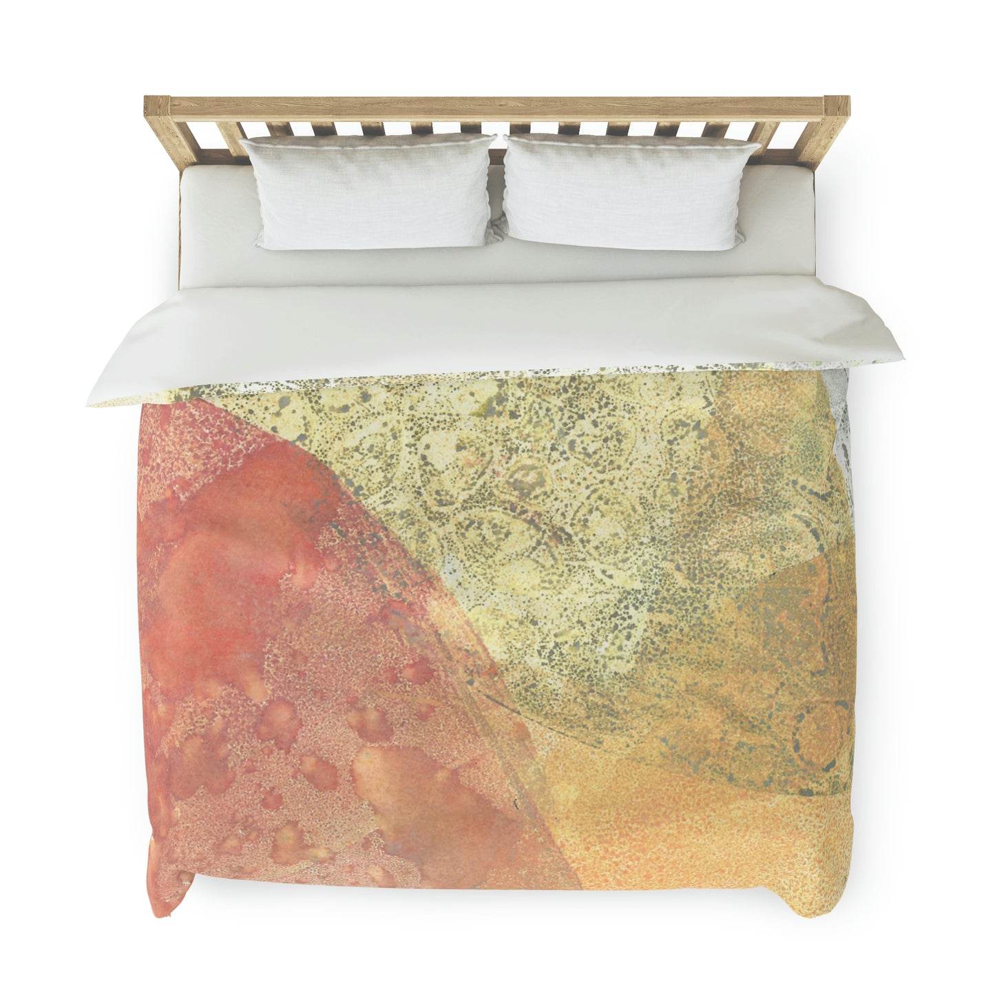 Autumn Quadrants Duvet Cover - Alja Design