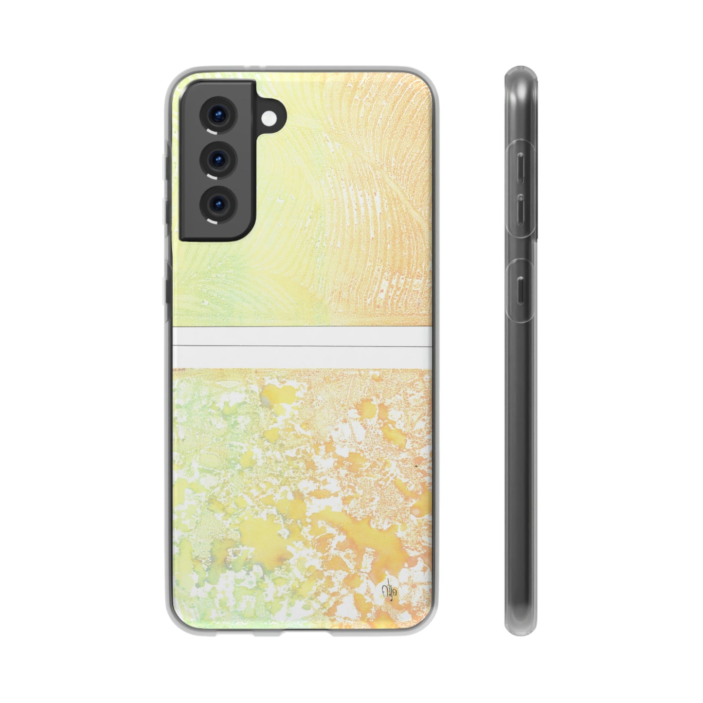 iPhone and Samsung Galaxy Flexi Phone Case Piña Colada with Tropical Waves - Alja Design