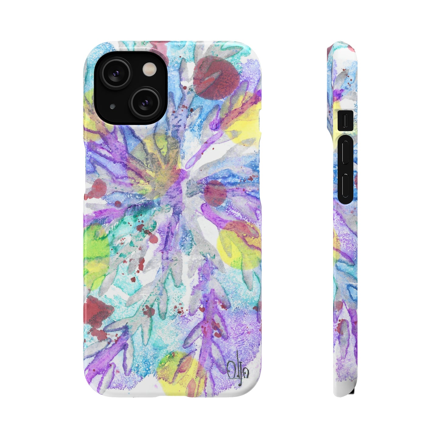 iPhone Samsung Galaxy Pixel5G Snap Case Phone Case Winter Colors - Alja Design