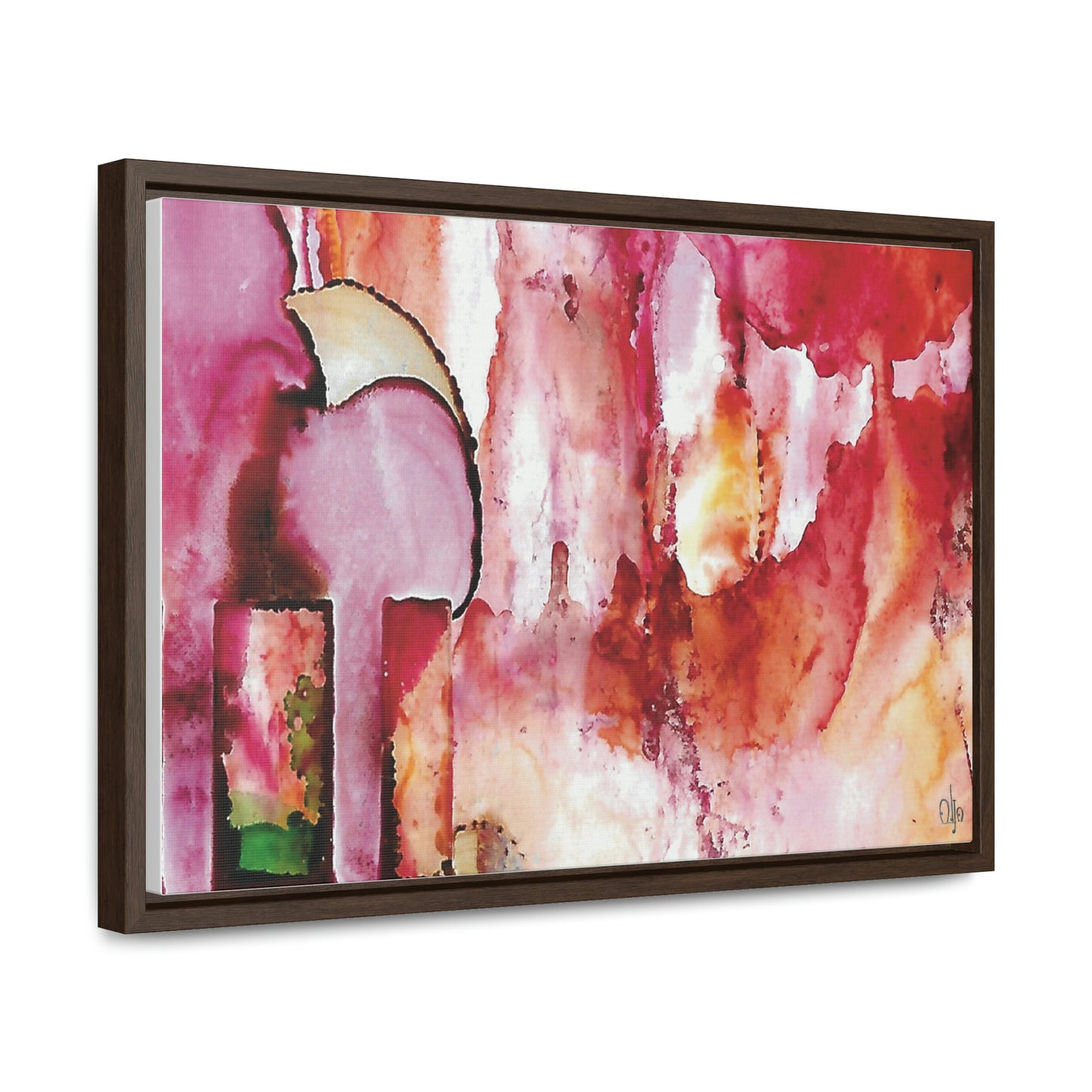 Off the Grid 6 Framed Canvas Print - Alja Design