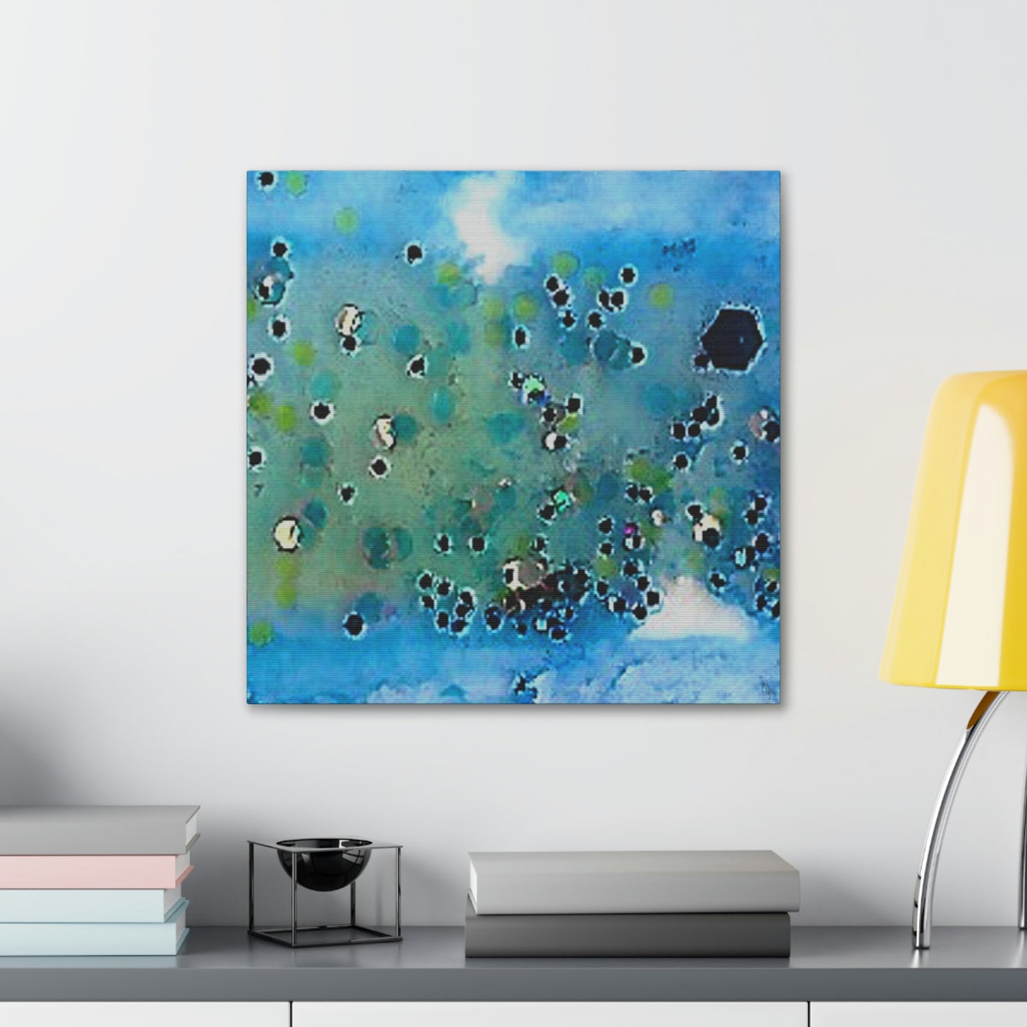 Fractal Blue 5 Canvas Print - Alja Design