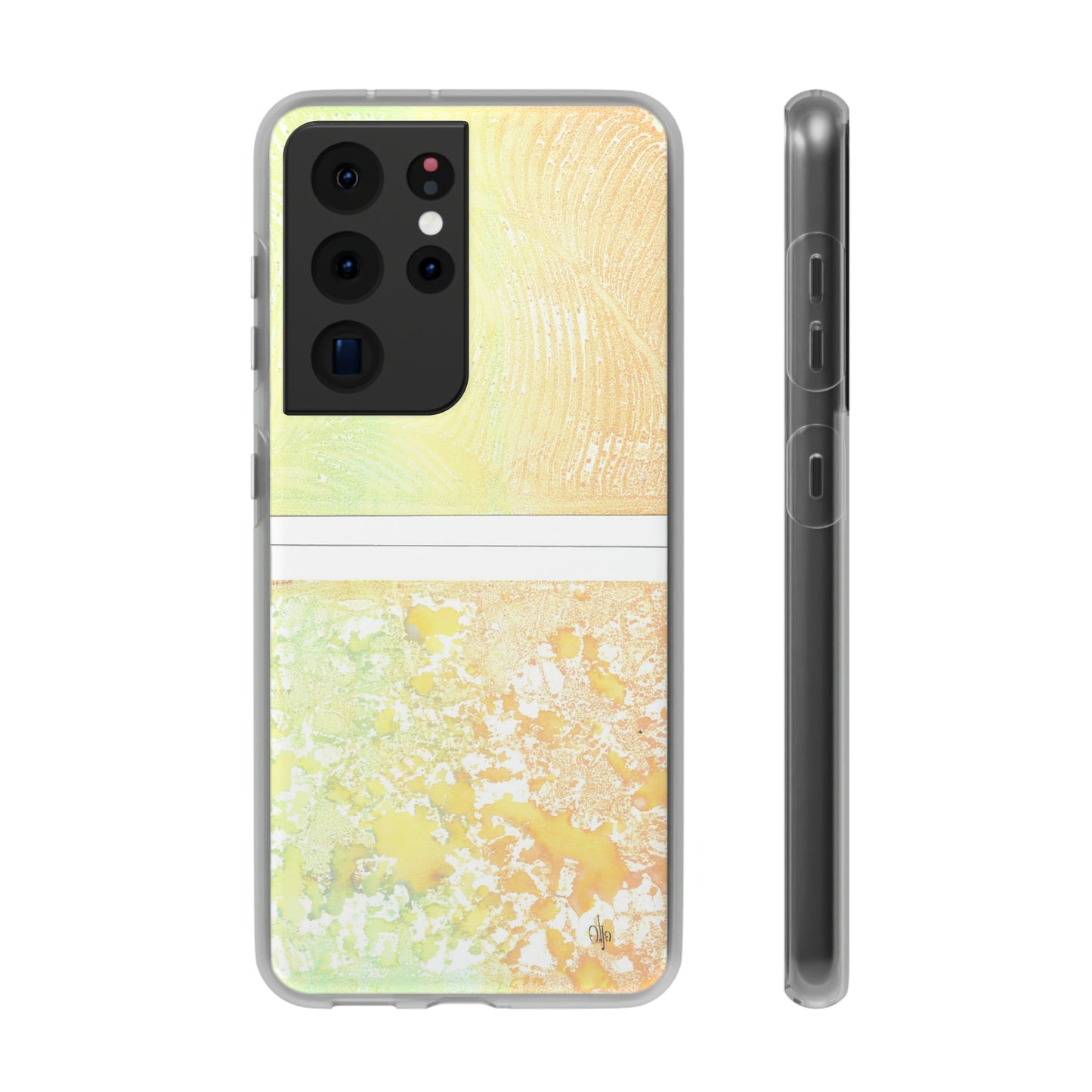 iPhone and Samsung Galaxy Flexi Phone Case Piña Colada with Tropical Waves - Alja Design