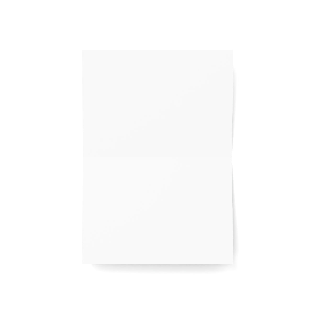 Red Sunset Folded Greeting Card