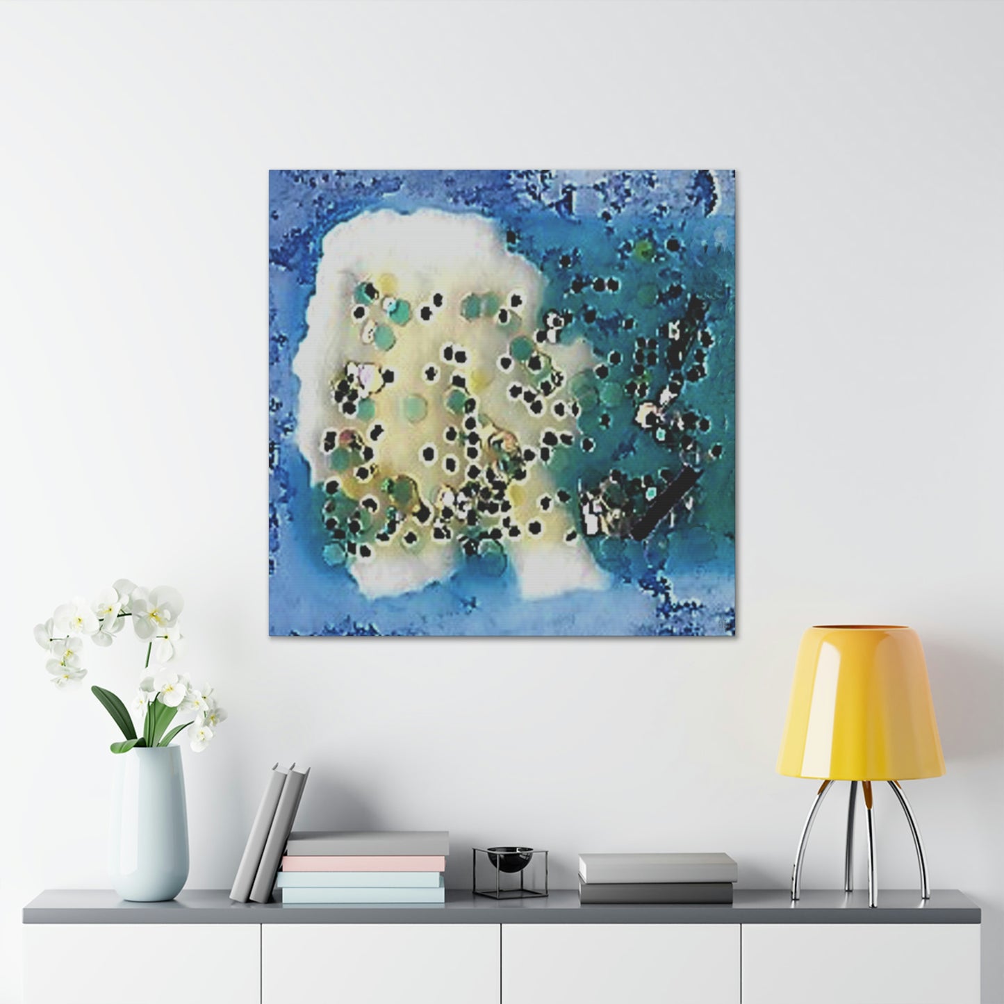 Fractal Blue 8 Canvas Print - Alja Design