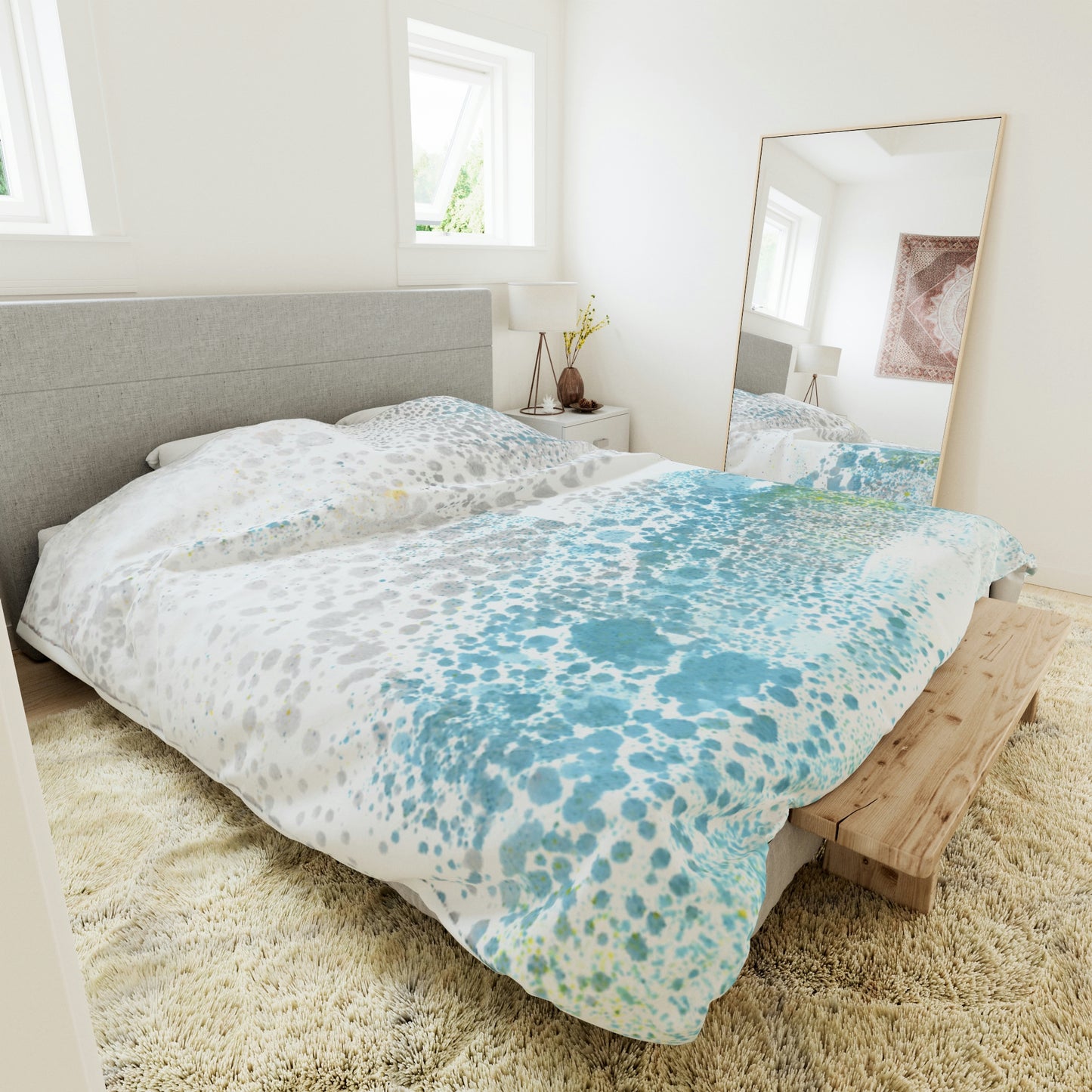 Gentle Rain 2 Duvet Cover - Alja Design