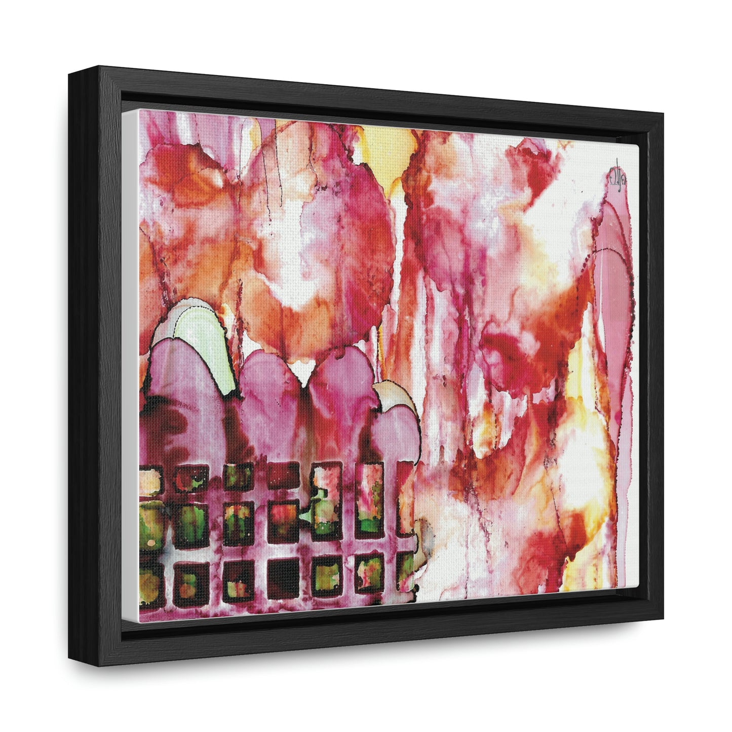 Off the Grid 13 Framed Canvas Print - Alja Design