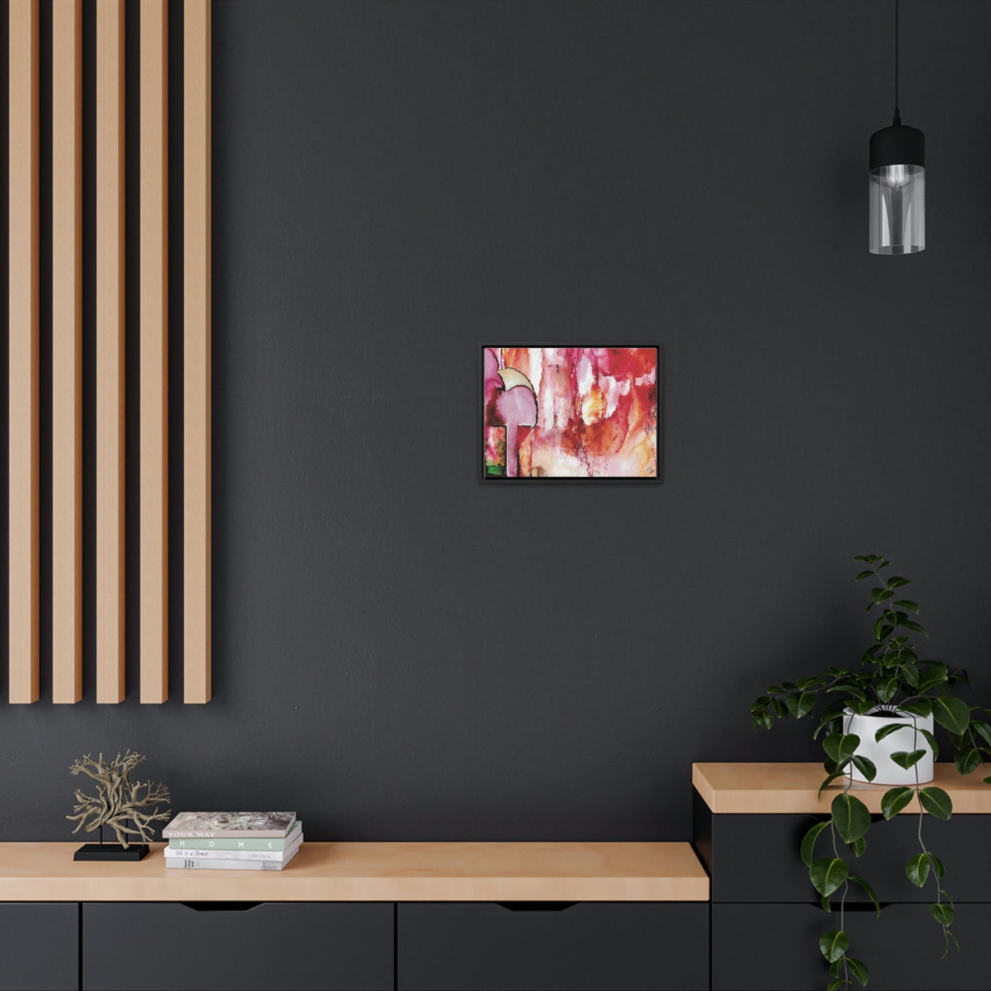 Off the Grid 6 Framed Canvas Print - Alja Design