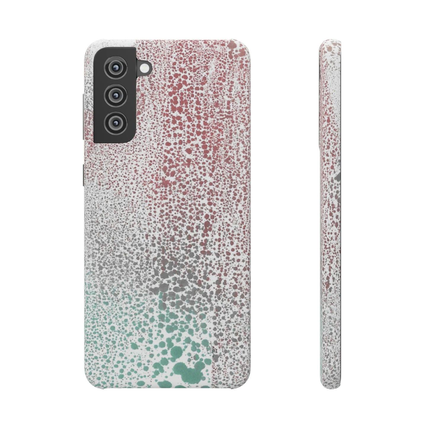 iPhone Samsung Galaxy Pixel5G Snap Case Phone Case Gradient Drip - Alja Design