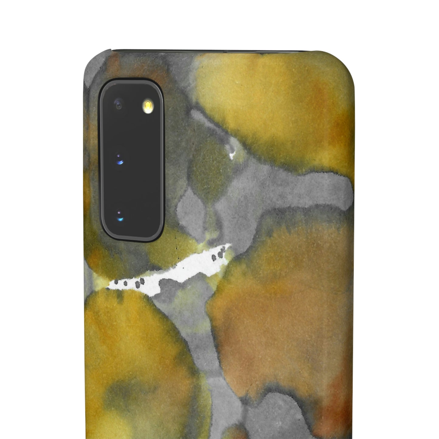 iPhone Samsung Galaxy Pixel5G Snap Case Phone Case Yellow Volcano - Alja Design