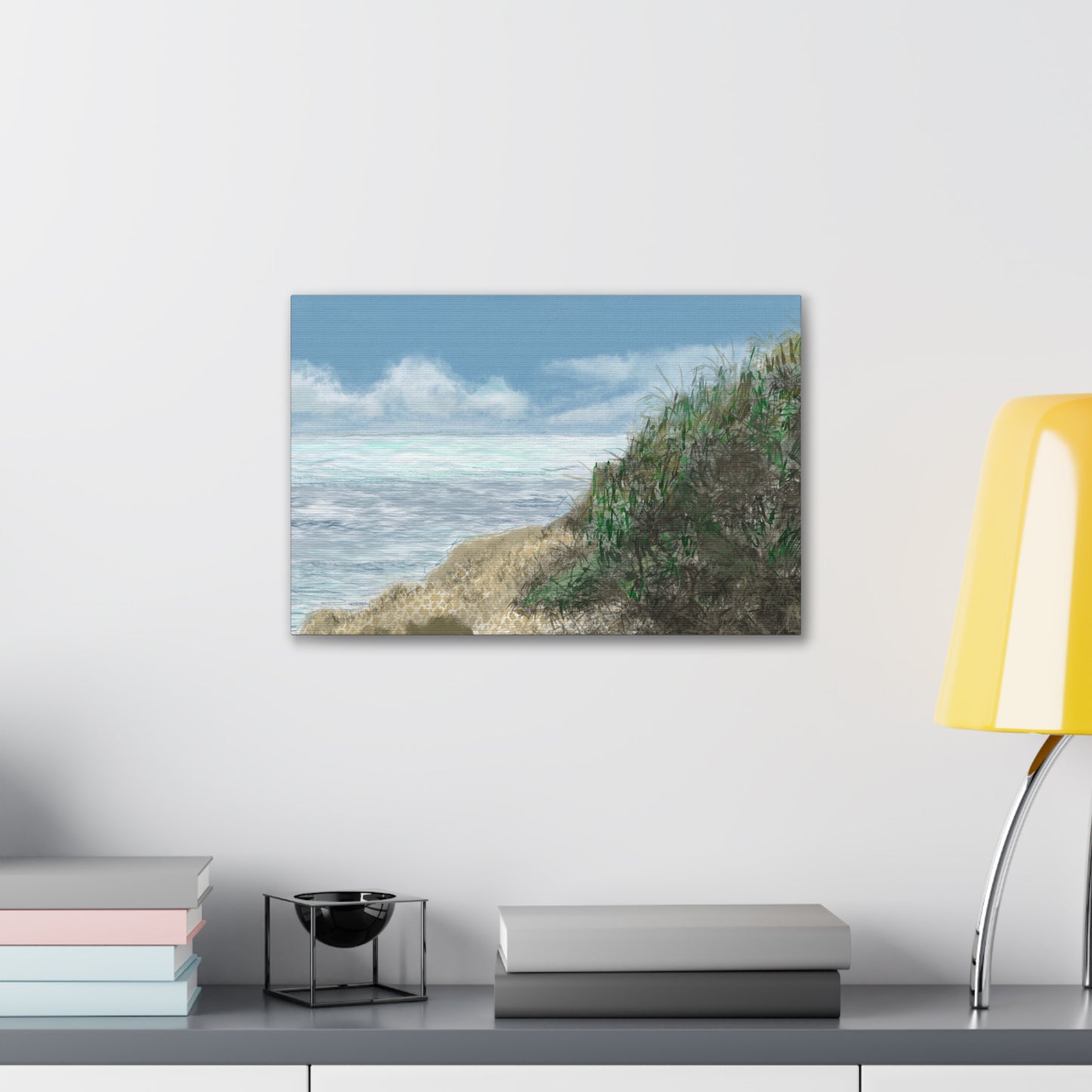 West Cliff Canvas Print - Alja Design
