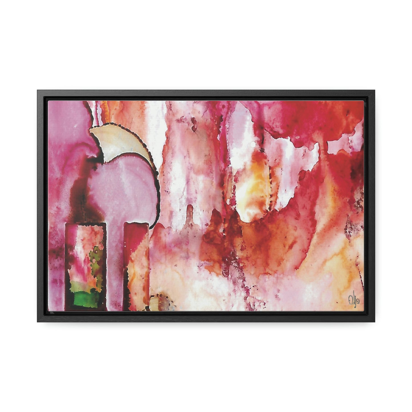 Off the Grid 6 Framed Canvas Print - Alja Design