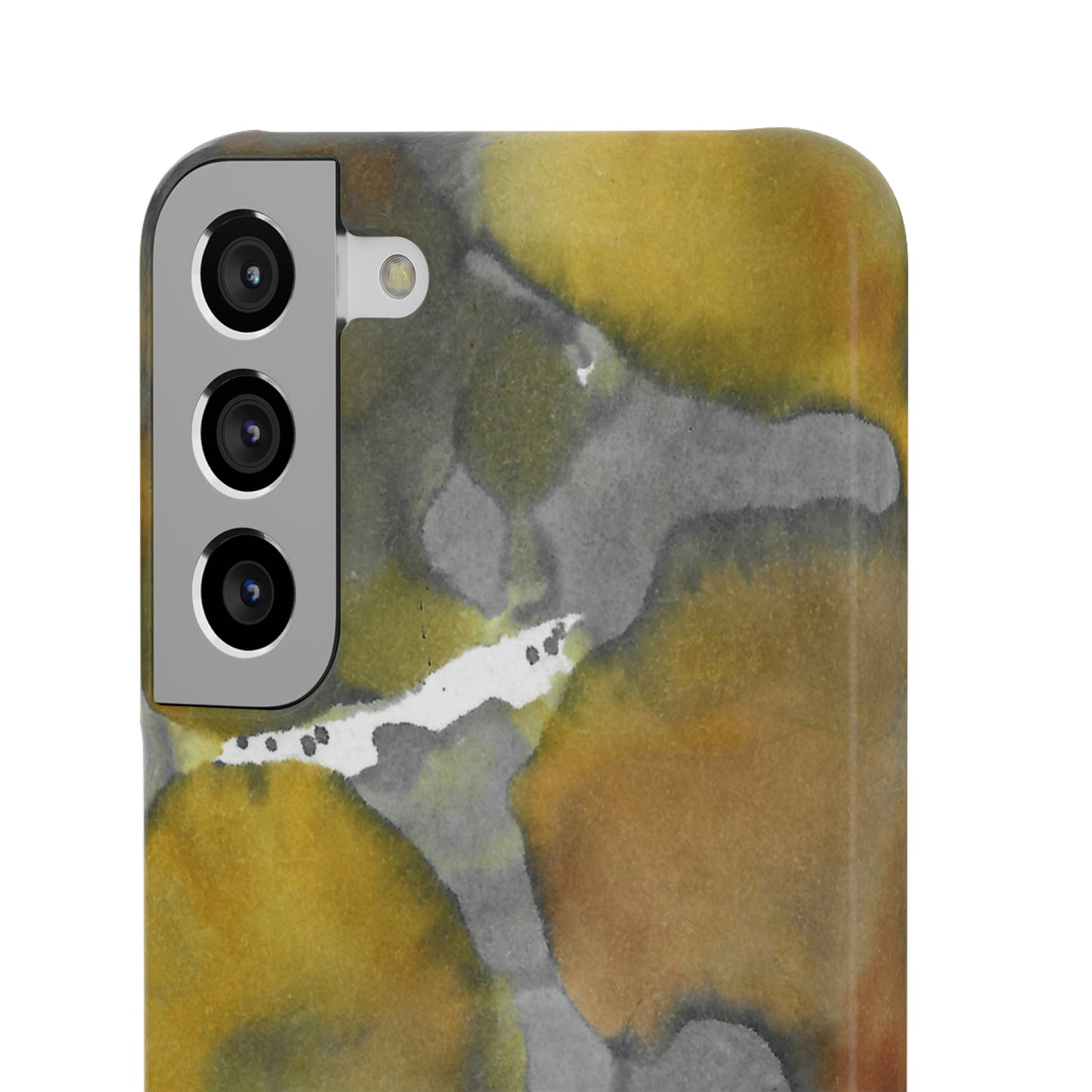 iPhone Samsung Galaxy Pixel5G Snap Case Phone Case Yellow Volcano - Alja Design
