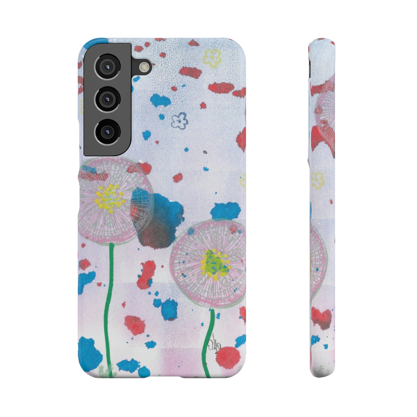 iPhone Samsung Galaxy Pixel5G Snap Case Phone Case Dandelion Party - Alja Design