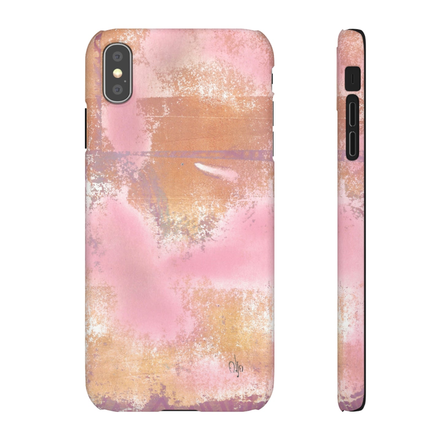 iPhone Samsung Galaxy Pixel5G Snap Case Phone Case Passionate Pink - Alja Design