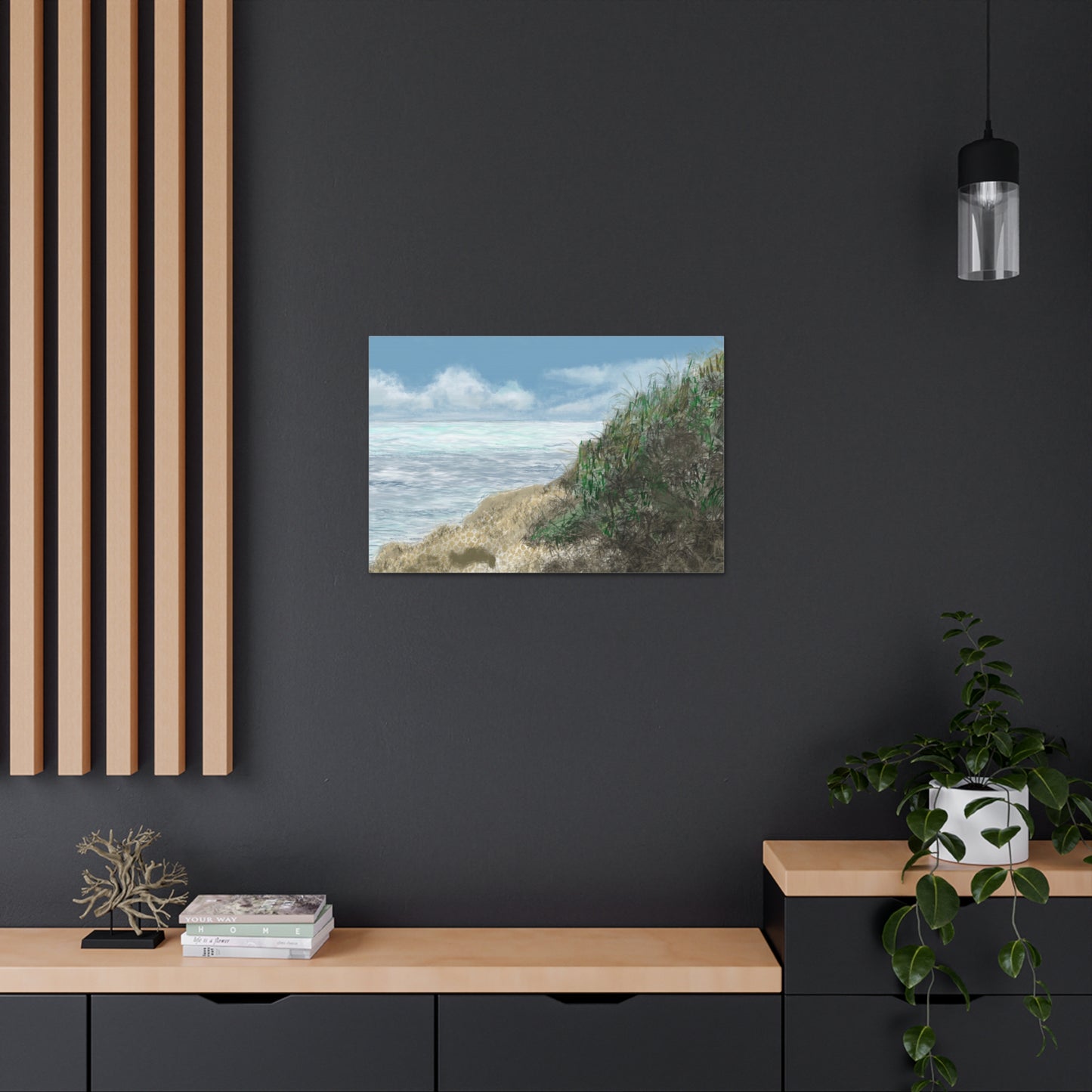 West Cliff Canvas Print - Alja Design