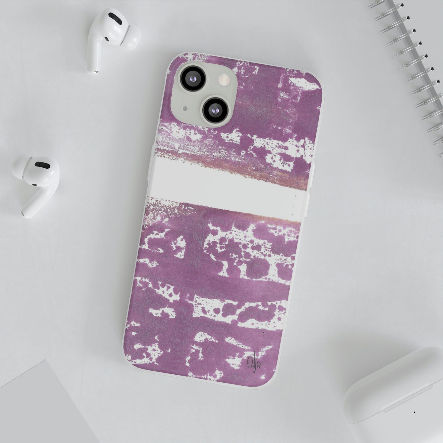 iPhone and Samsung Galaxy Flexi Phone Case Purple Horizon - Alja Design