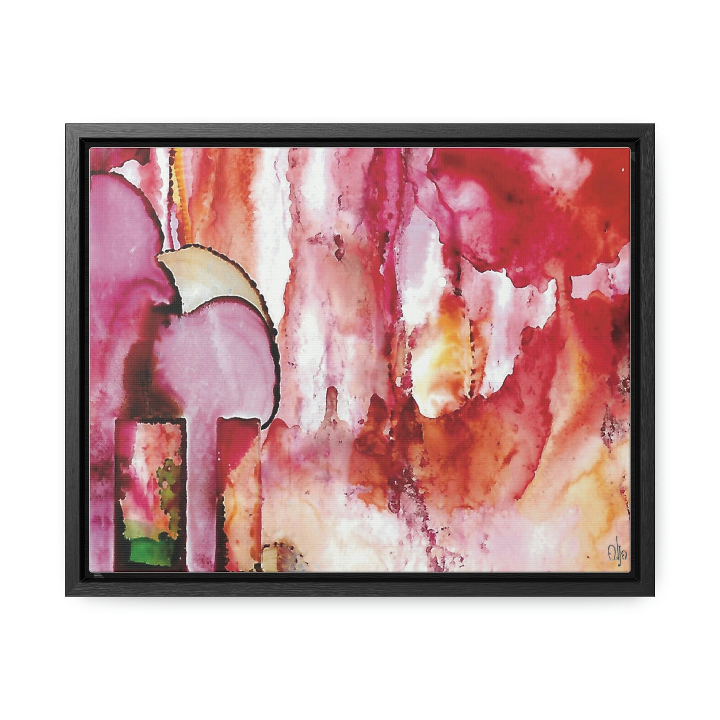 Off the Grid 6 Framed Canvas Print - Alja Design