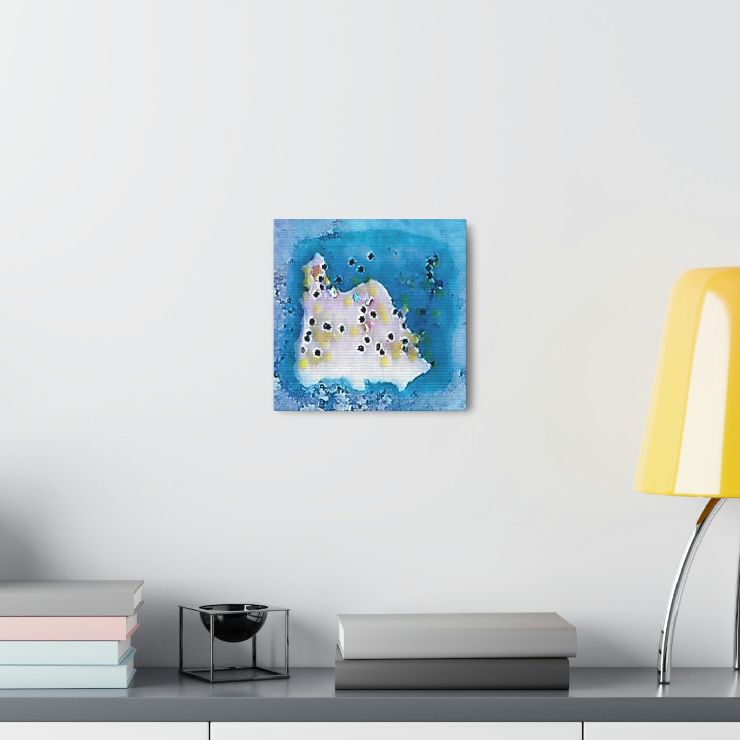 Fractal Blue 14 Canvas Print - Alja Design