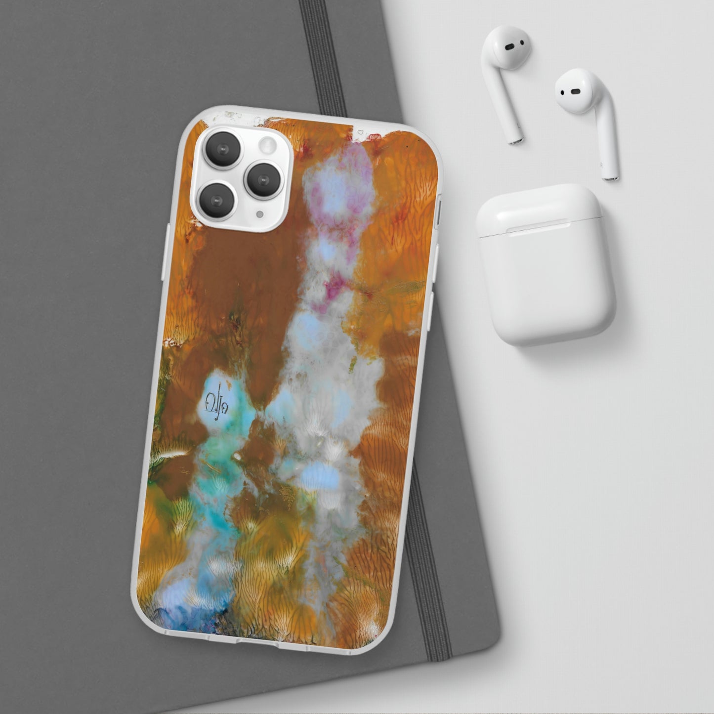 iPhone and Samsung Galaxy Flexi Phone Case Yellow Cascade - Alja Design