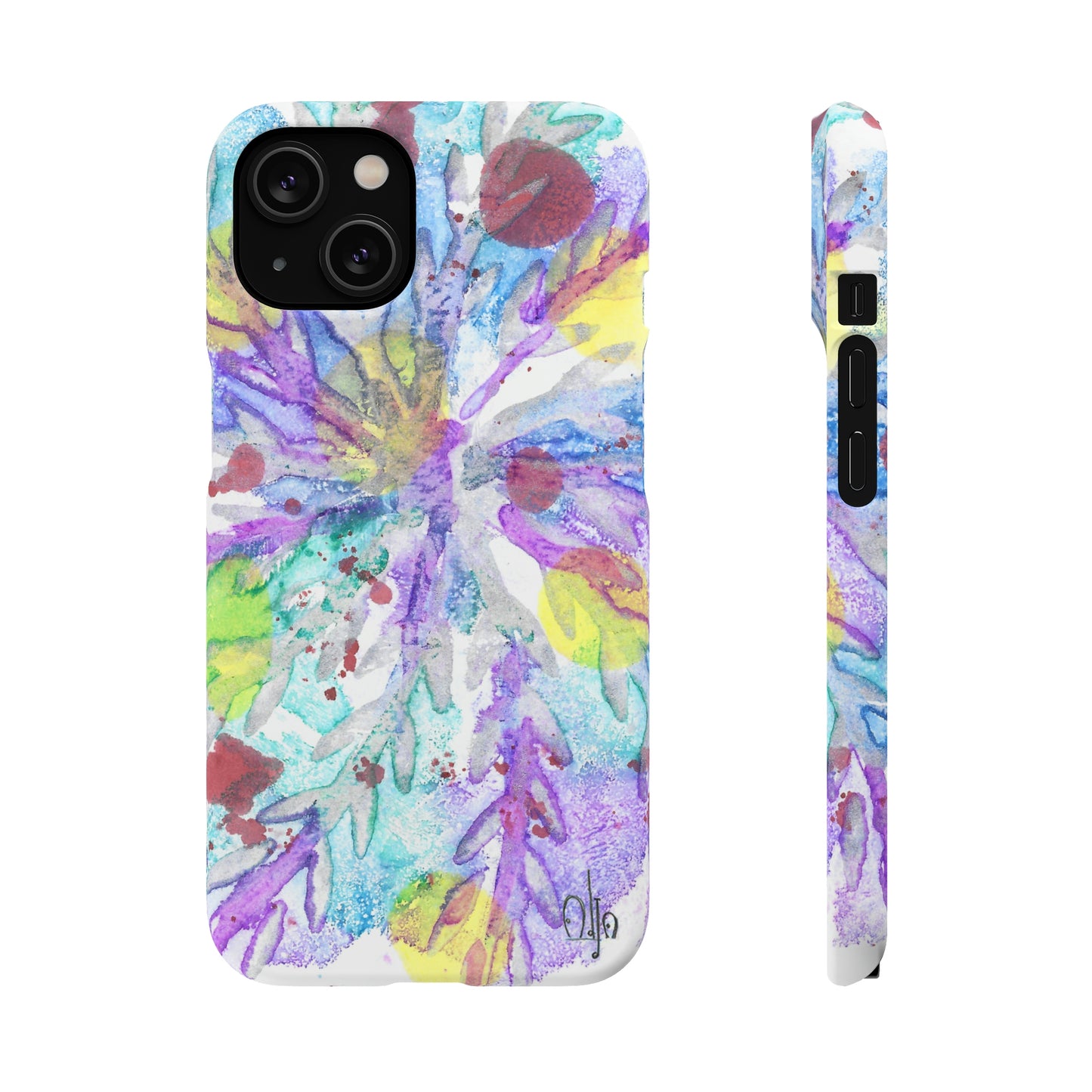 iPhone Samsung Galaxy Pixel5G Snap Case Phone Case Winter Colors - Alja Design