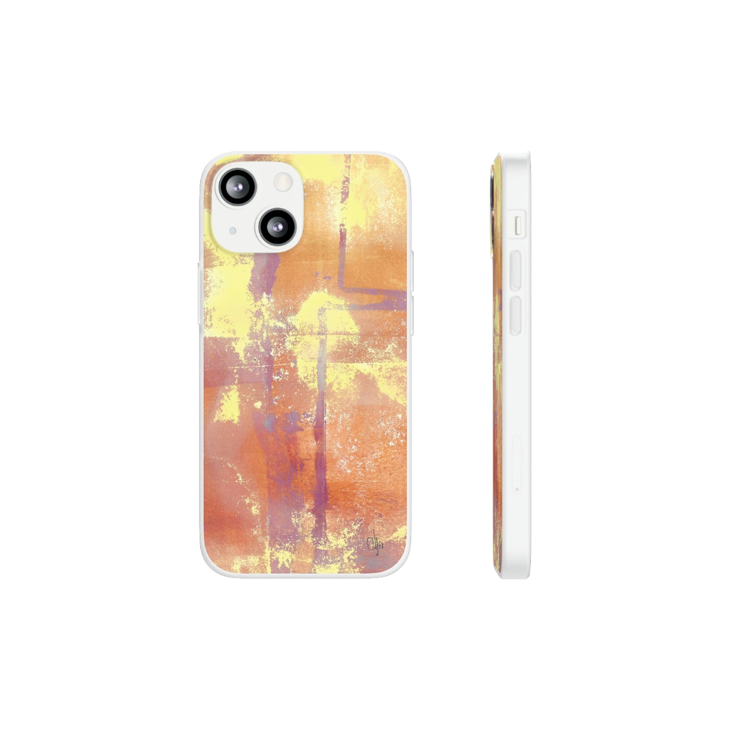 iPhone and Samsung Galaxy Flexi Phone Case Passionate Orange - Alja Design
