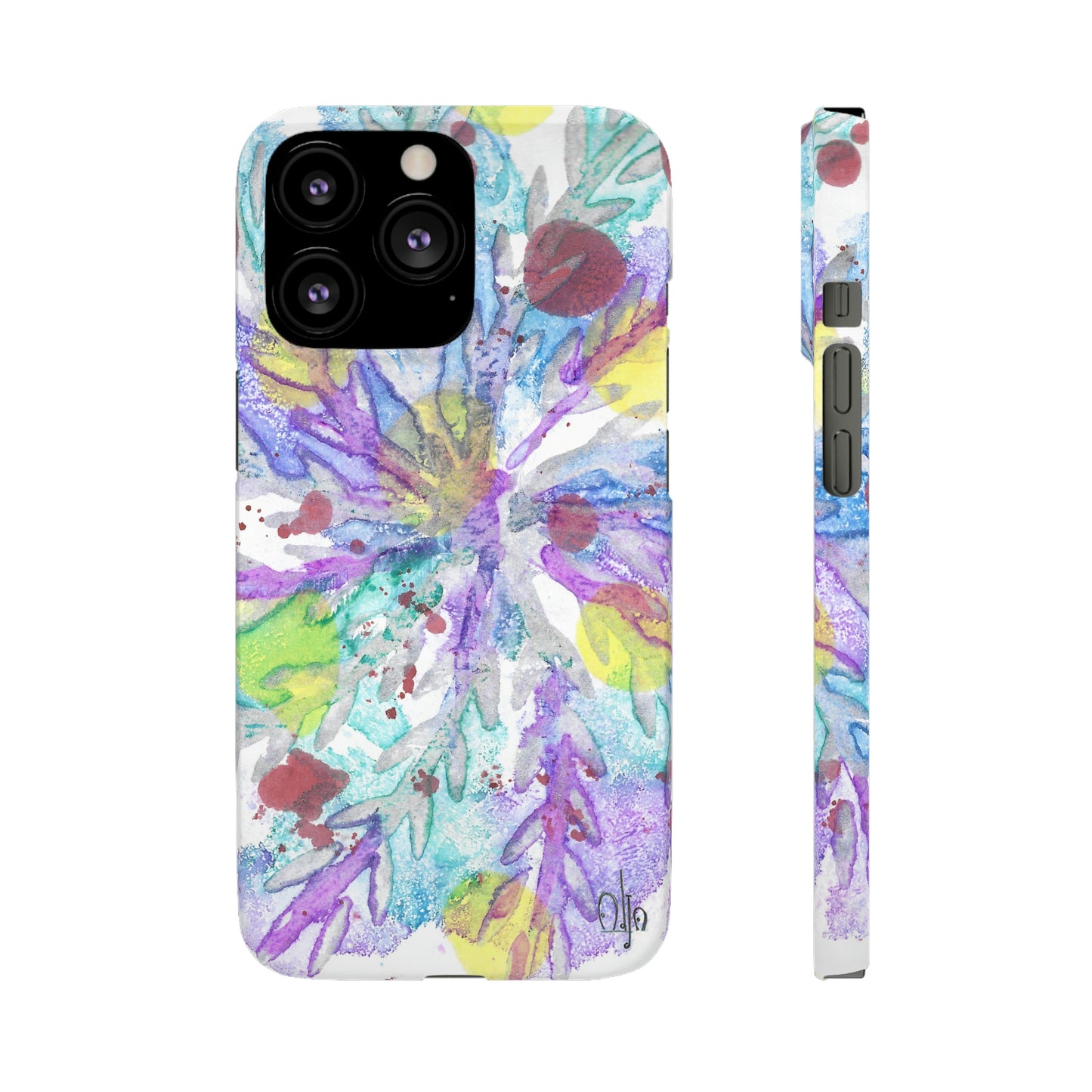 iPhone Samsung Galaxy Pixel5G Snap Case Phone Case Winter Colors - Alja Design