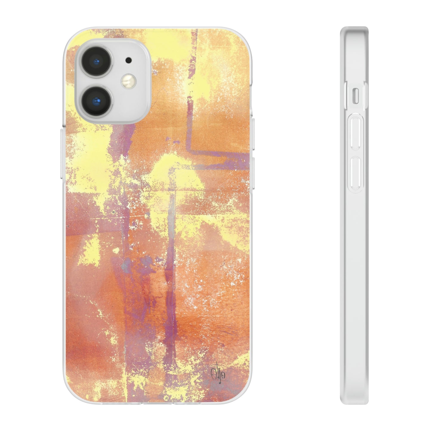 iPhone and Samsung Galaxy Flexi Phone Case Passionate Orange - Alja Design