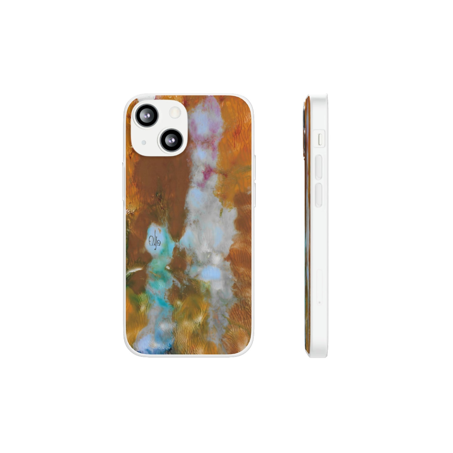 iPhone and Samsung Galaxy Flexi Phone Case Yellow Cascade - Alja Design