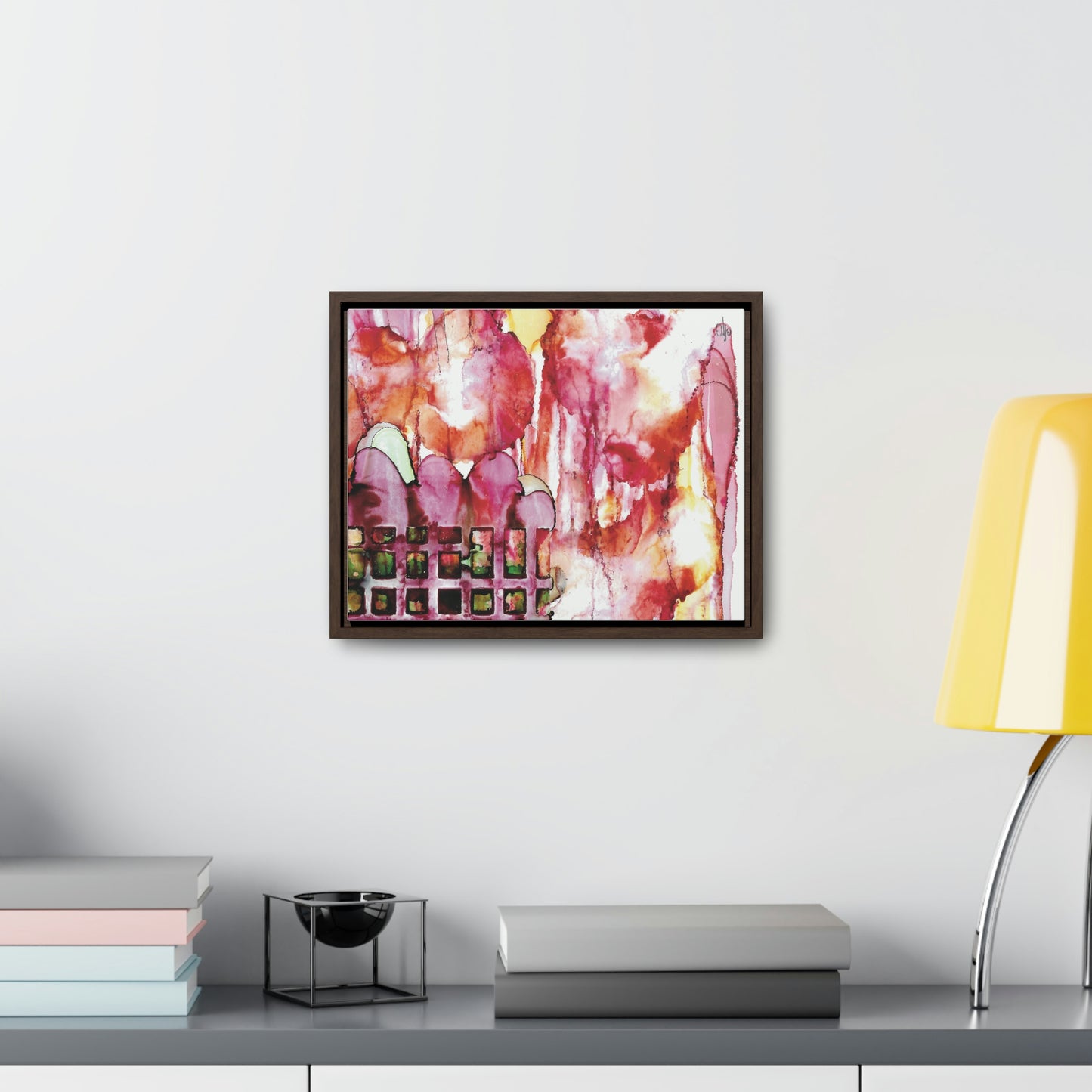 Off the Grid 13 Framed Canvas Print - Alja Design