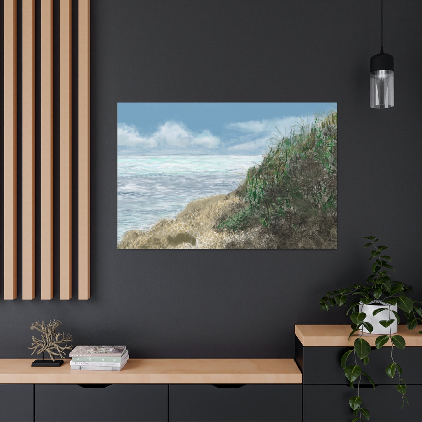 West Cliff Canvas Print - Alja Design