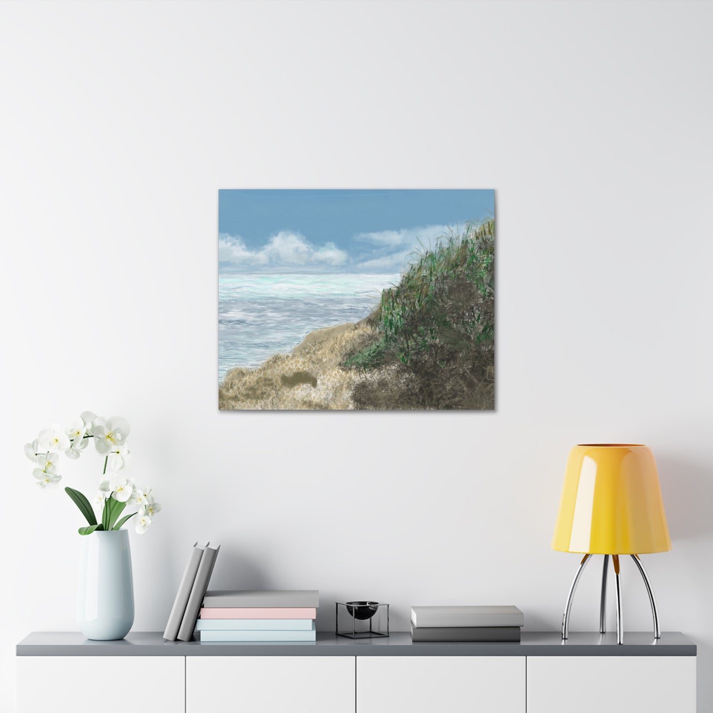 West Cliff Canvas Print - Alja Design