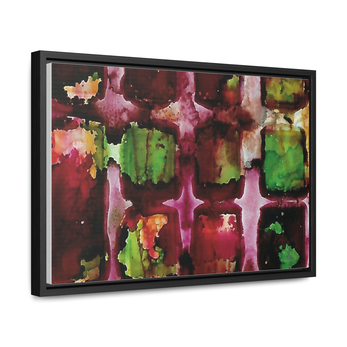 Off the Grid 8 Framed Canvas Print - Alja Design