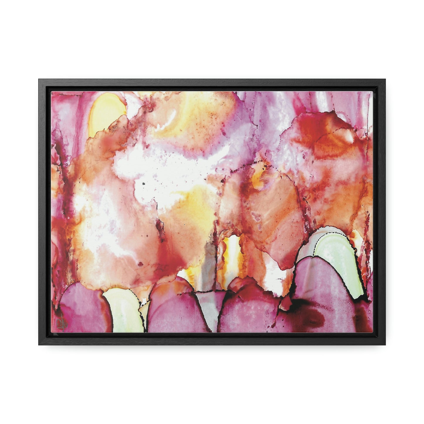 Off the Grid 12 Framed Canvas Print - Alja Design
