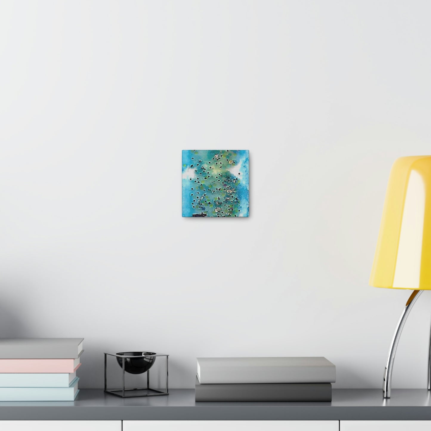 Fractal Blue 6 Canvas Print - Alja Design