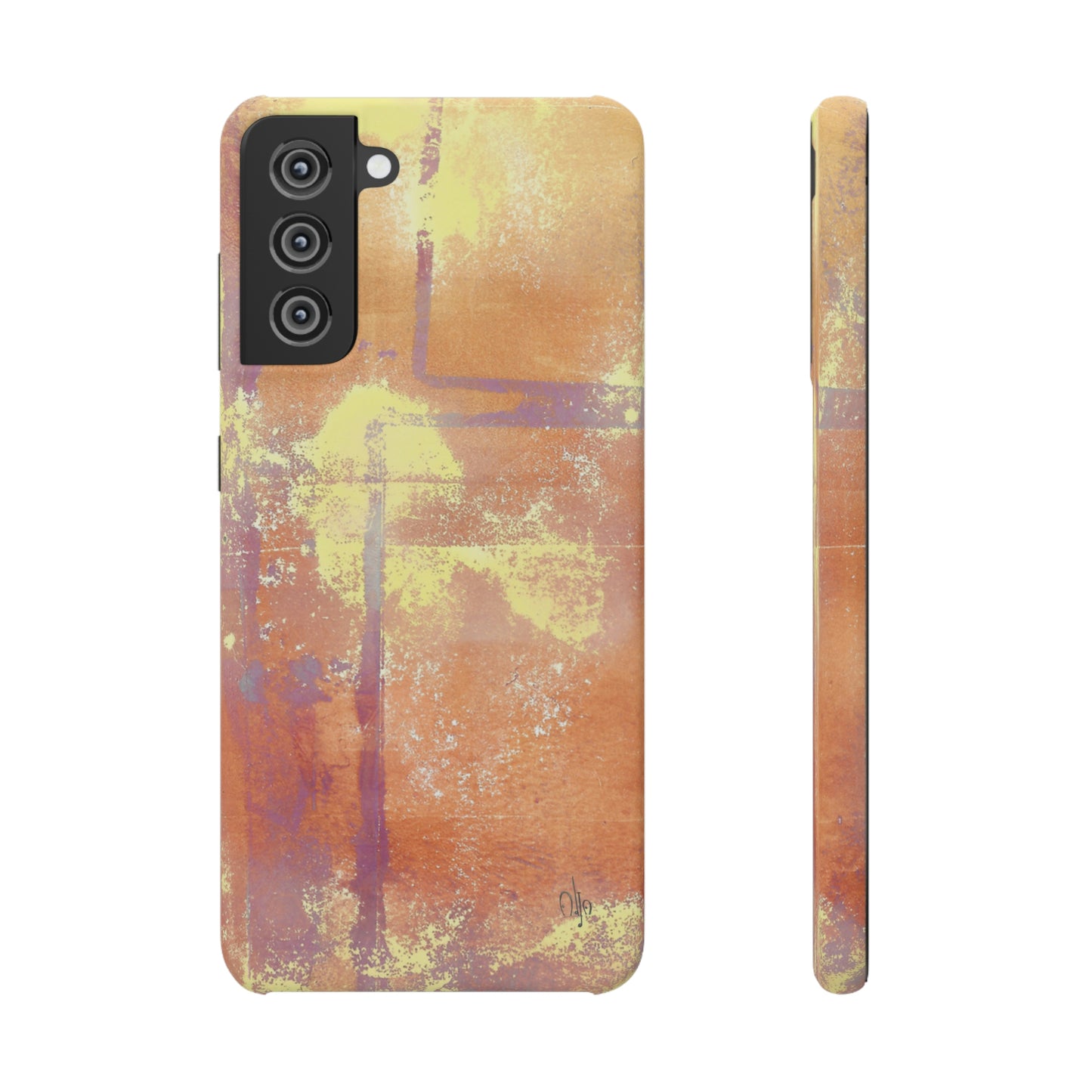iPhone Samsung Galaxy Pixel5G Snap Case Phone Case Passionate Orange - Alja Design